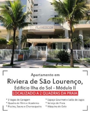 Apartamento para alugar, Riviera de São Lourenço, São Paulo